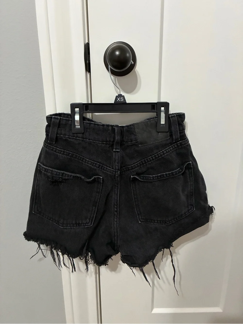 Cotton On Black Distressed Denim Shorts